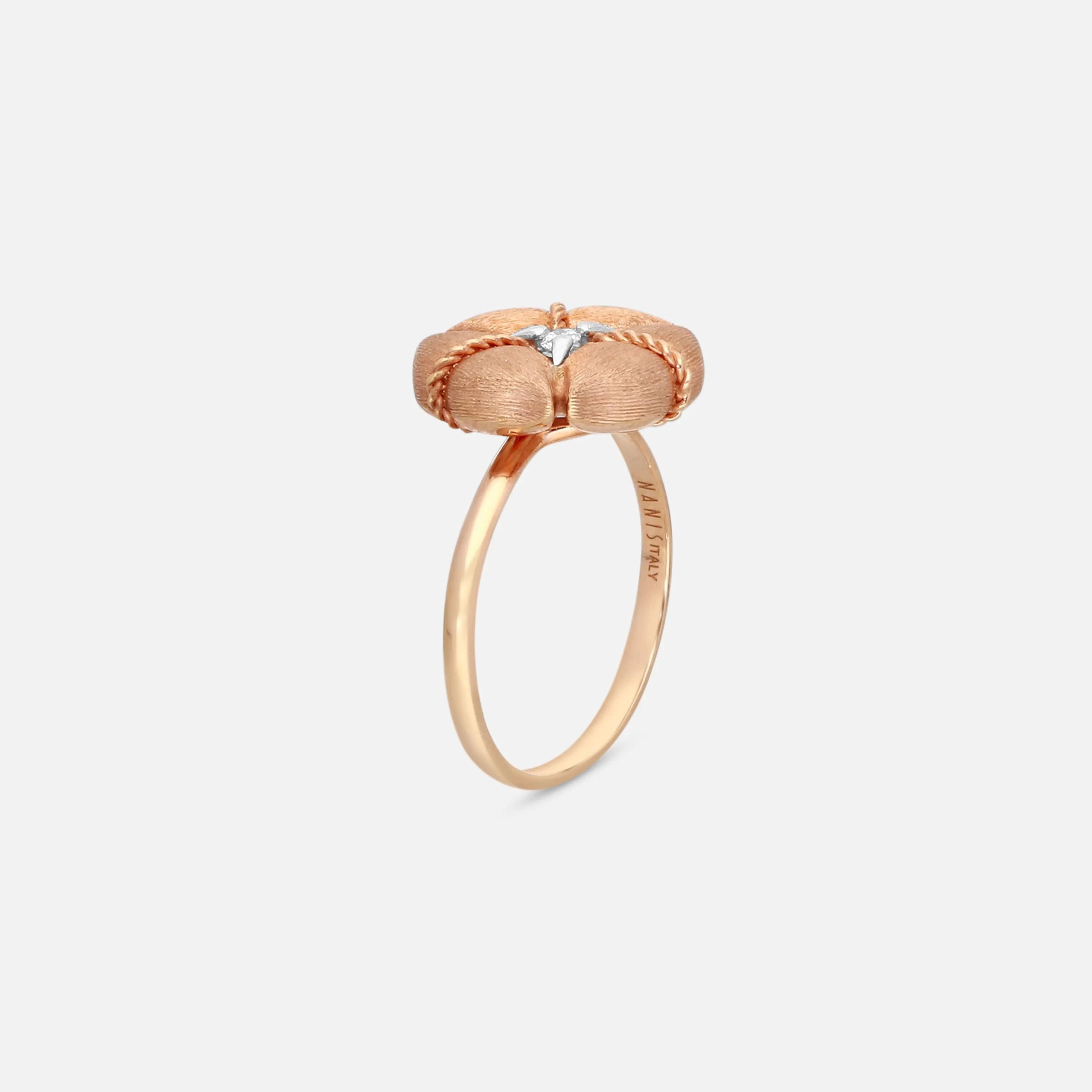Nanis Amarcord 18K Yellow Gold Diamond Statement Ring AS1-571
