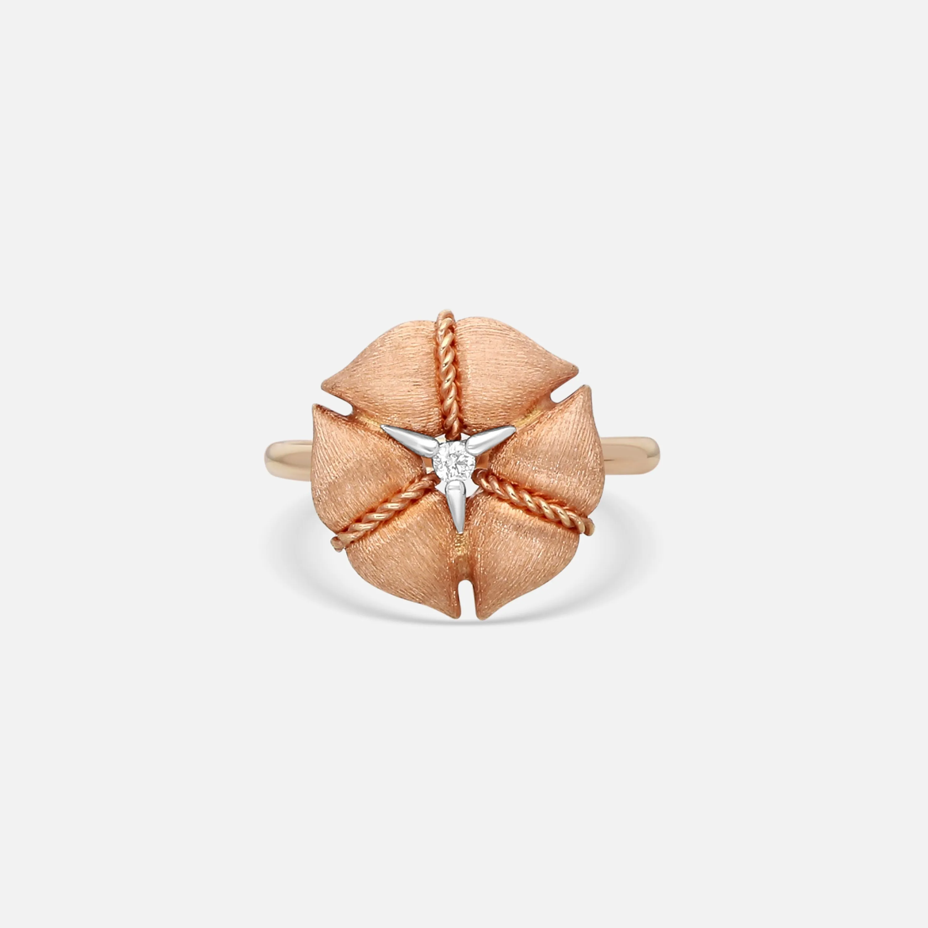Nanis Amarcord 18K Yellow Gold Diamond Statement Ring AS1-571