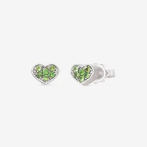 Nanis Q-Ori 18K White Gold Tsavorite Stud Earrings OS3-506