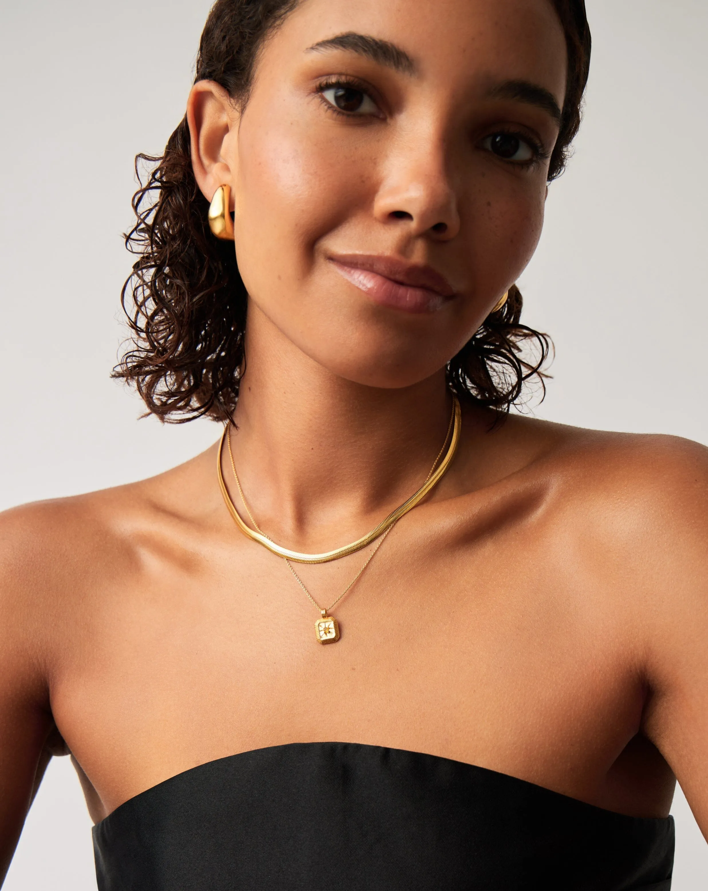 November Birthstone Pendant Necklace | 18k Gold Vermeil/Citrine