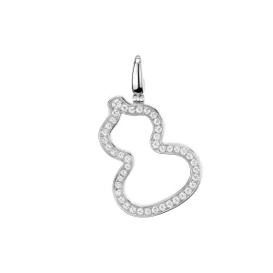 Qeelin Wulu Large Pendant White Gold Diamonds WUP25AAWGDI
