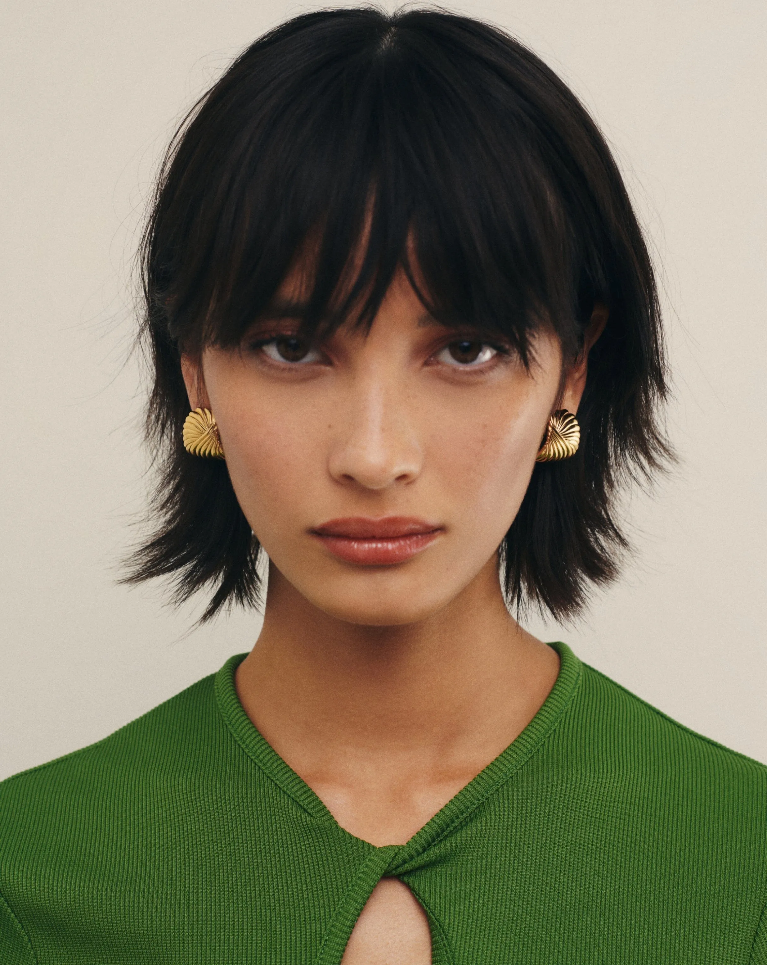 Ripple Oversized Stud Earrings | 18k Gold Plated