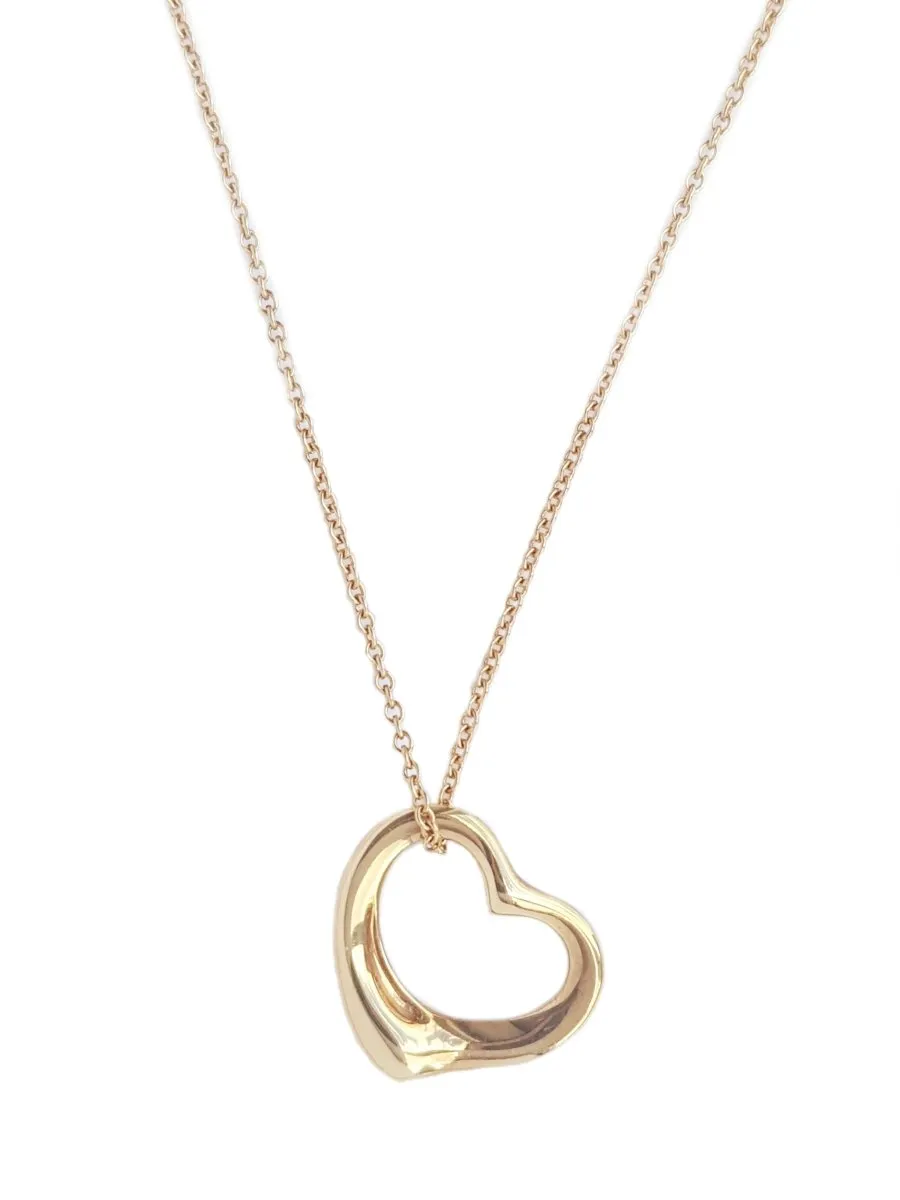 Tiffany & Co 16mm Open Heart Pendant 750 (Gold)  16"