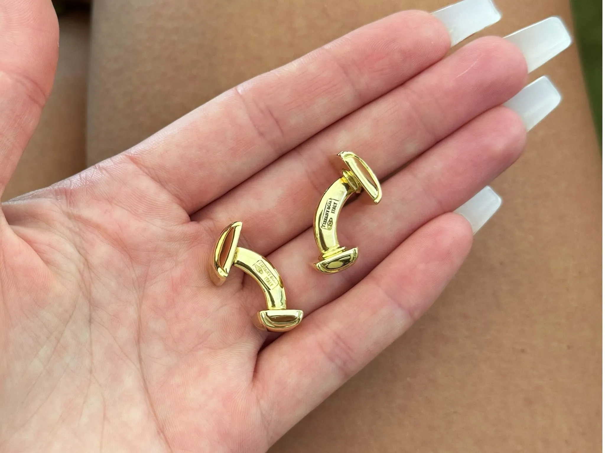 Tiffany & Co. 18k Yellow Gold Cuff Links