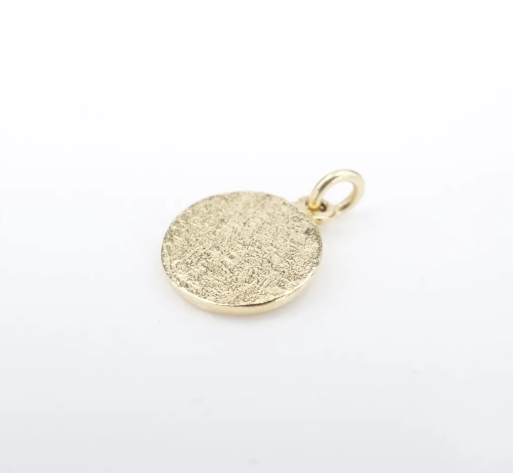 Vintage 14k Yellow Gold Taurus Bull Charm Pendant Natural 0.58" Zodiac CHS1995