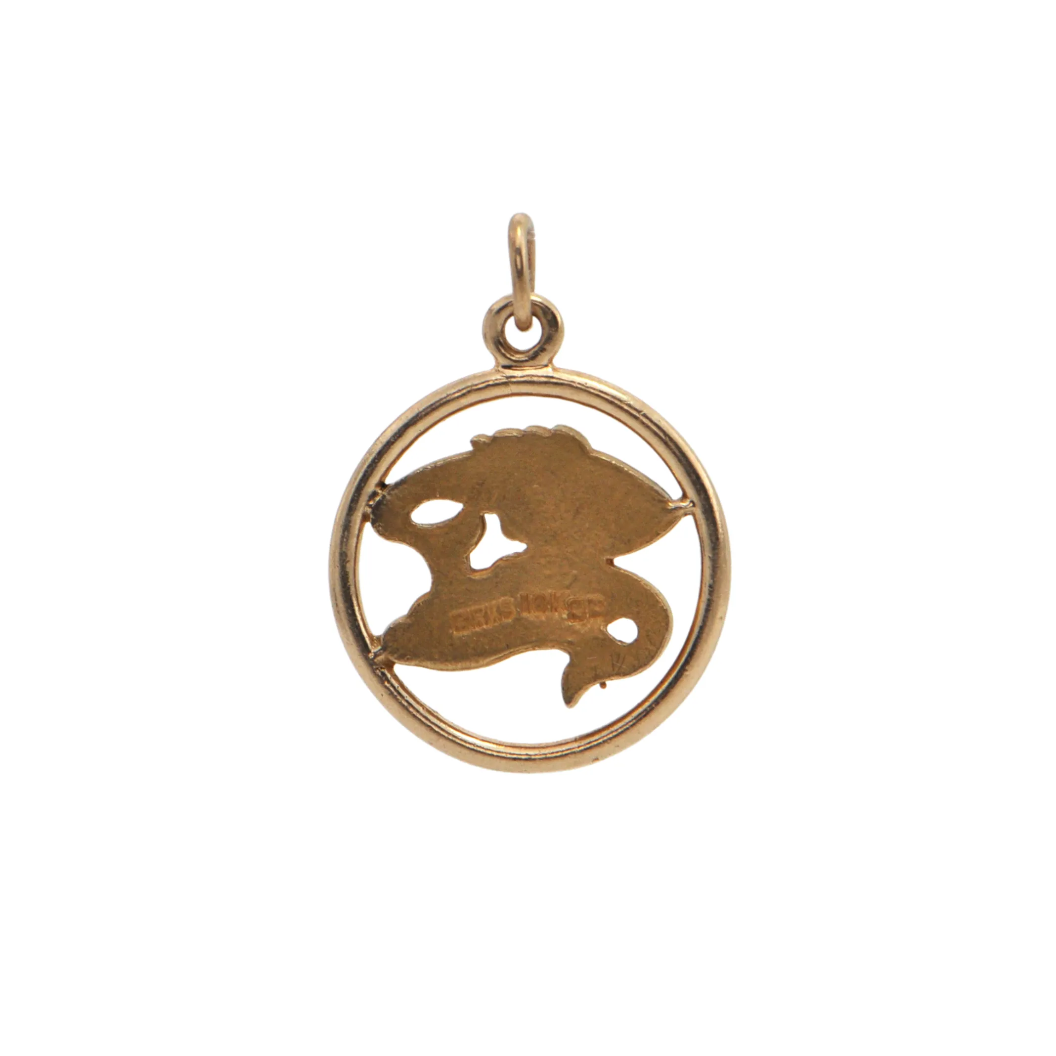 Vintage Birks 10K Gold Pisces Zodiac Charm/Pendant