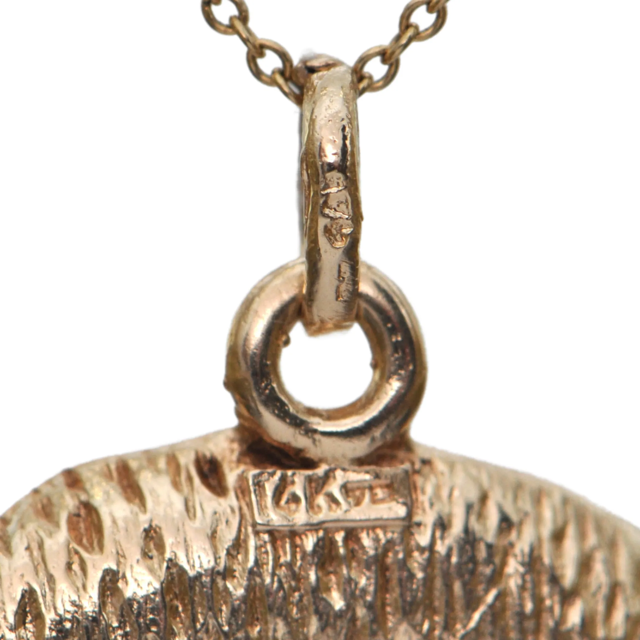Vintage Gold Pisces Zodiac Pendant